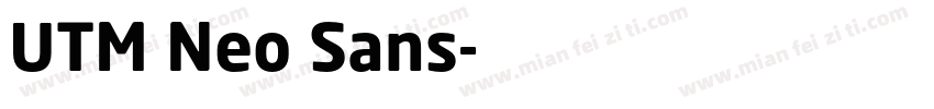 UTM Neo Sans字体转换
